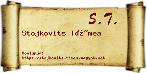 Stojkovits Tímea névjegykártya